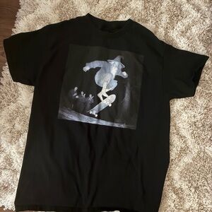 Gandalf Black Graphic Skateboarding T-Shirt